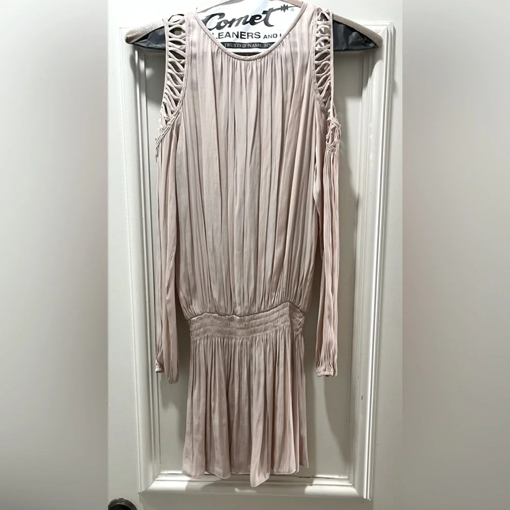 🎉HP🎉Ramy Brook Shelby Cold-Shoulder Dusty Pink Dress - Picture 2 of 6